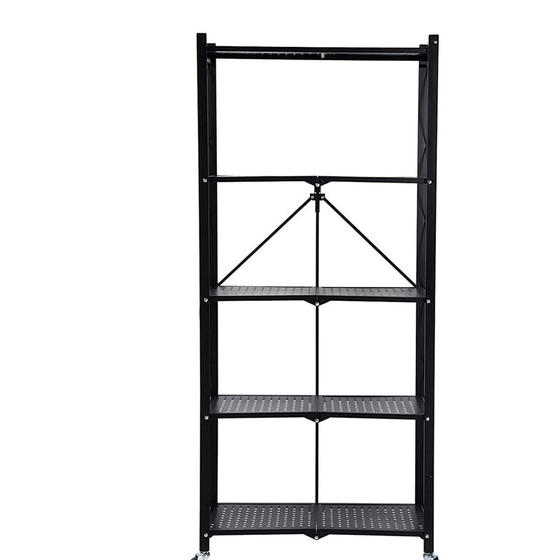 WHM Healsmart 5Tier Heavy Duty Foldable Metal Rack Storage Shelving